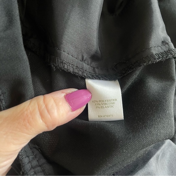 GARNET HILL Comfort Trousers Black Size 10 - Picture 5 of 6